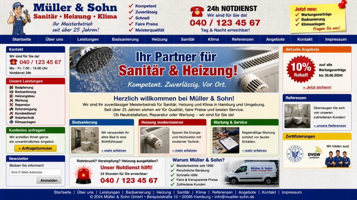 Alte Webseite